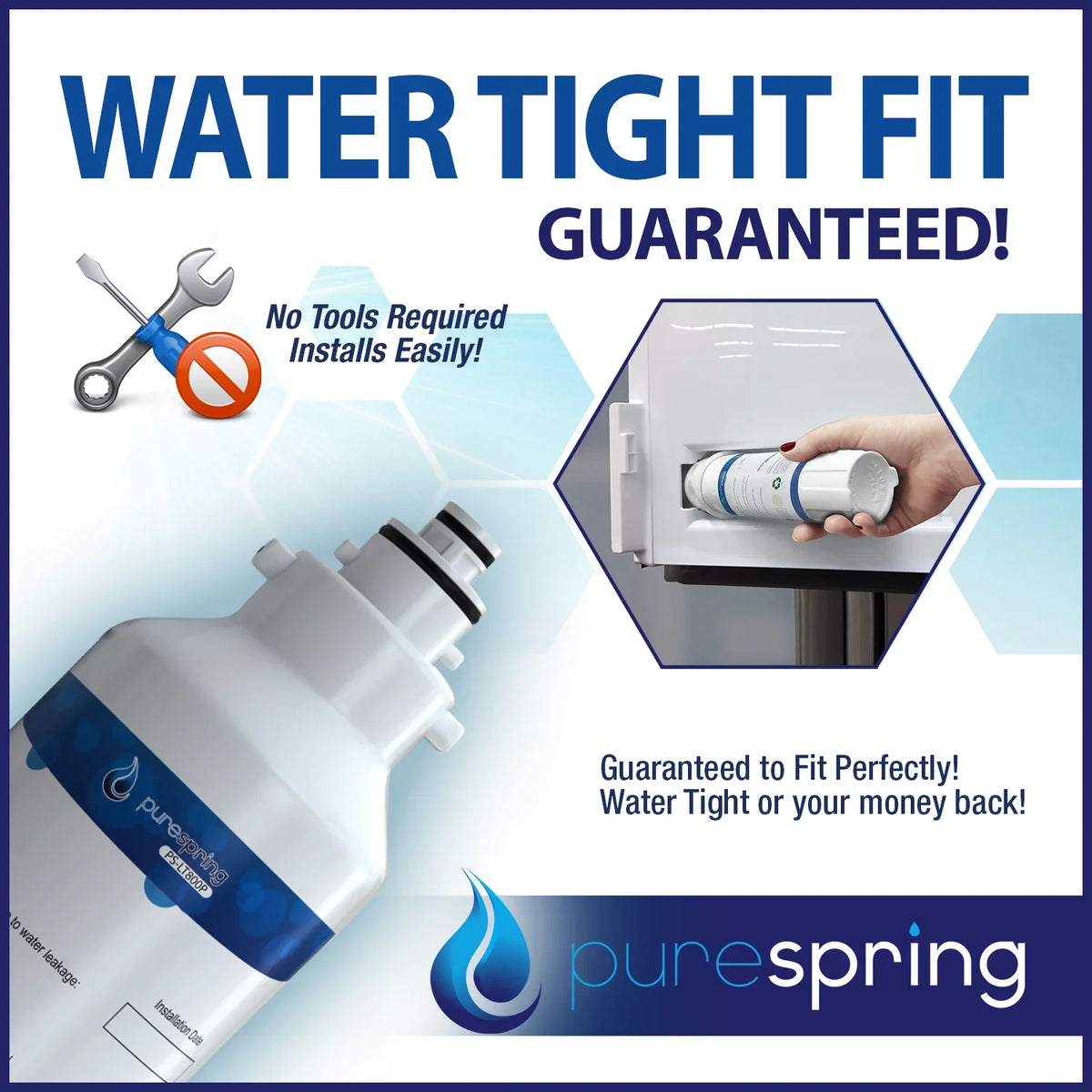 liquid Compatible LT800PC, 42 LG ADQ73613401, 46-9490, ADQ73613403, with Kenmore Pack) Filter, NSF ADQ73613402, PureSpring 9490, (1 469490 Refrigerator Certified LT800P,