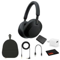 Over-Ear Hands-Free with Wireless 30 Control Headphones Hours Playback Kit Voice (Black), Calling, Time, Cube WH-1000XM5 - Portable Alexa Charger Charging and Noise-Canceling