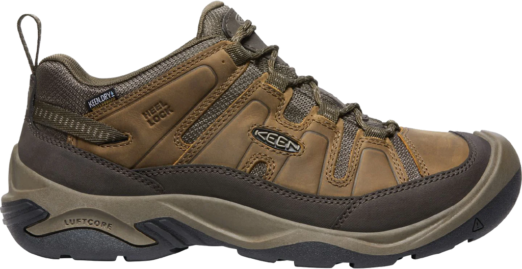 '- Low WP Circadia 10M 1026773 Men Hiking Shitake/Brindle KEEN Refurbished Shoes Waterproof for -