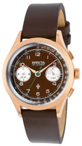 Invicta Brown Quartz Multifunction Men's Watch 37058 Vintage Dial