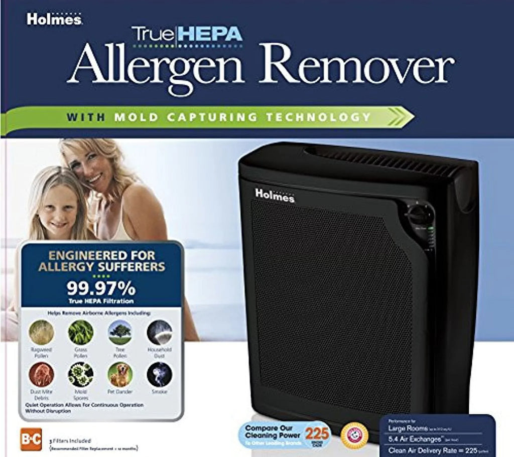 4-Speed Black kzdkc HEPA Purifier, Holmes Large Room True Air Medium,