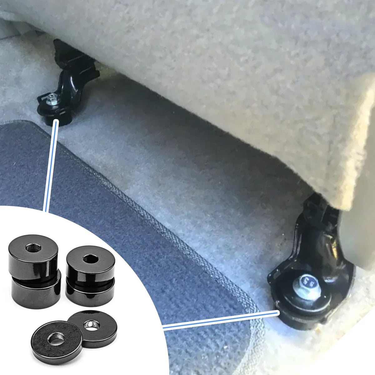 '- Sets) FJ Spacers (2 | Seat Lift Cruiser Fit 1-1/2'' WEISEN Kits Seat Rise 2006-2021 to 1/4" |