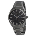 Men's Black Seiko Black Dial Ion-plated SNKN43 Watch Recraft Automatic