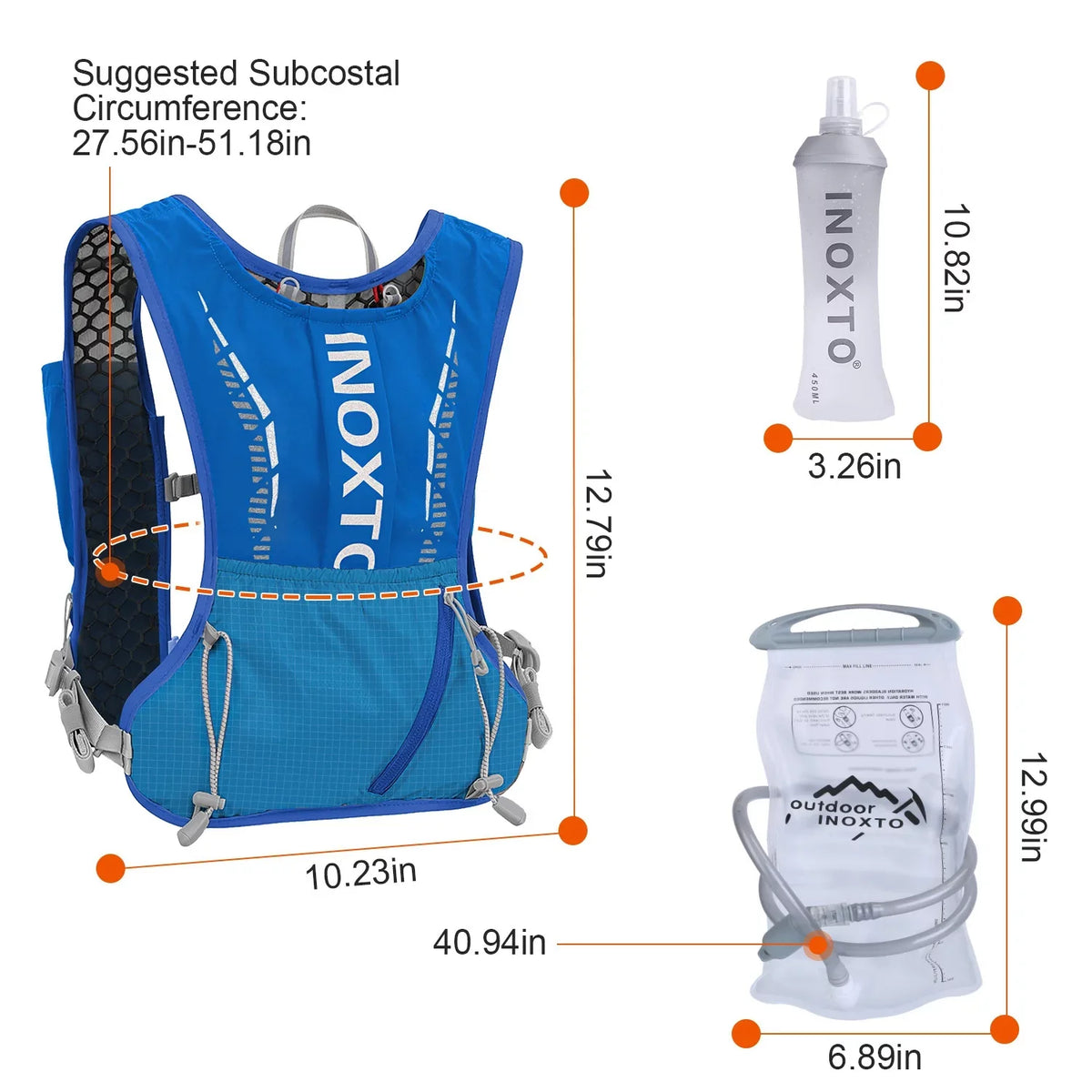 Running Grey for Backpack, Vest Vest with Race Runing liquid Running Hydration Pack liquid Hydration Cycling iMounTEK Hiking 2.4L Bag Marathon Trail Bladder