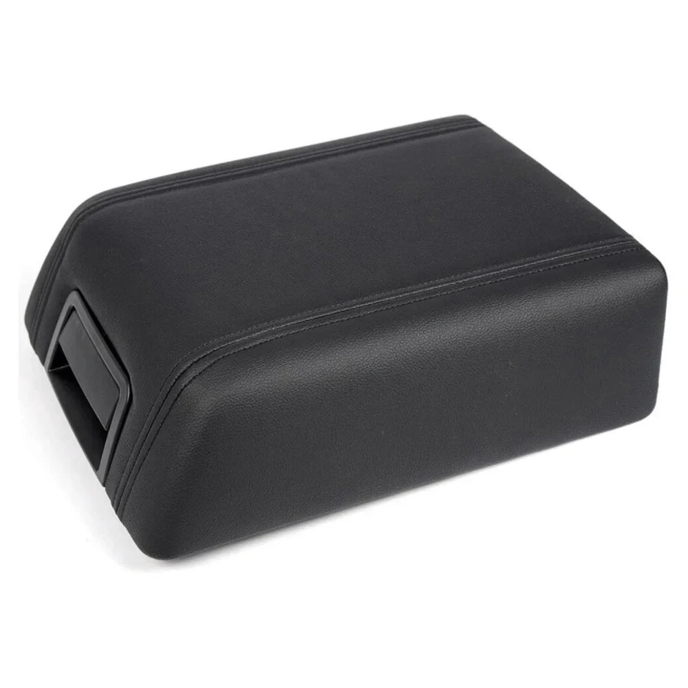 LID CENTER REST PAD CONSOLE F-150 ARM BLACK For 2004-2008 COVER Teledu LEATHER