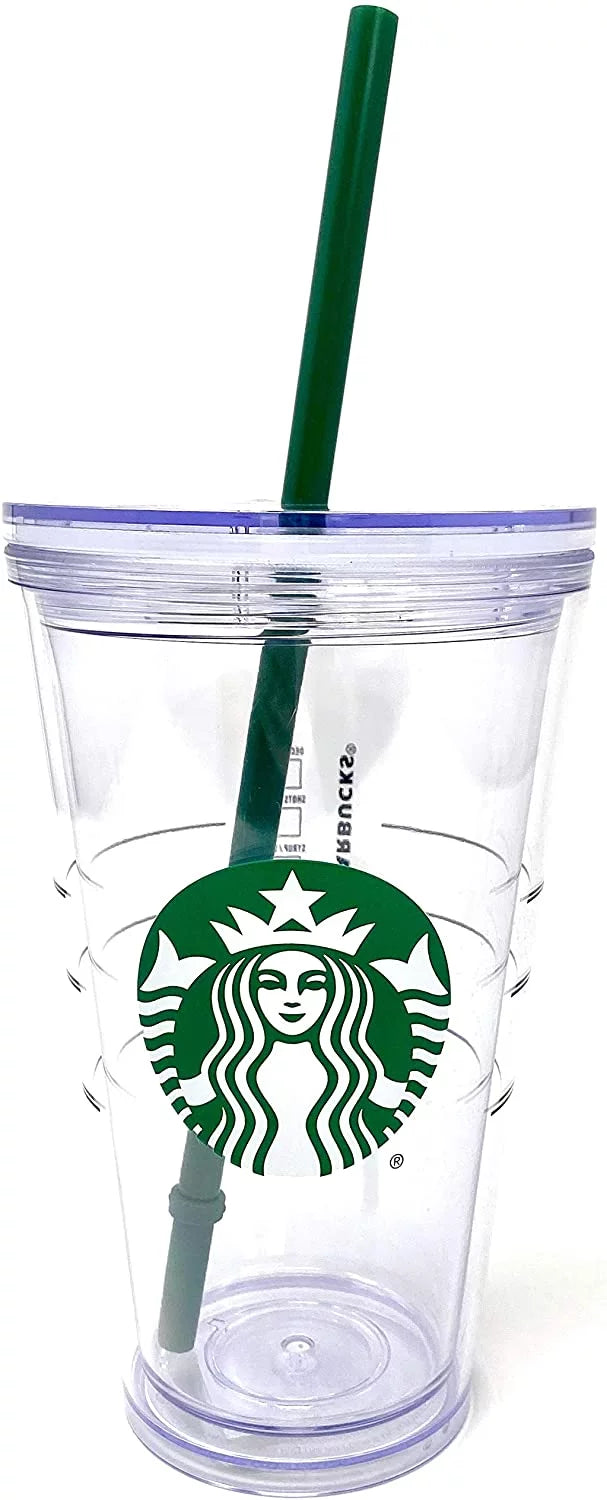 With Green 16oz Traveler Cup Grande Tumbler Straw Logo Clear - Starbucks Cold