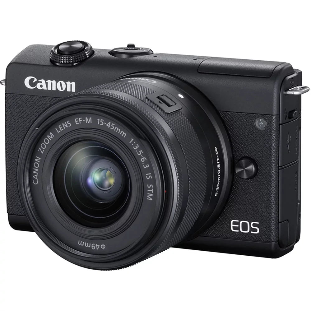 Filter Canon M200 15-45mm Lens with Mirrorless EOS Camera (Black) Bundle Digital