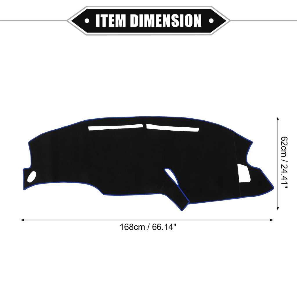 Cover Protective Black Bargains Polyester F150 for Blue Center 1999-2003 Car Mat Unique Console Dashboard