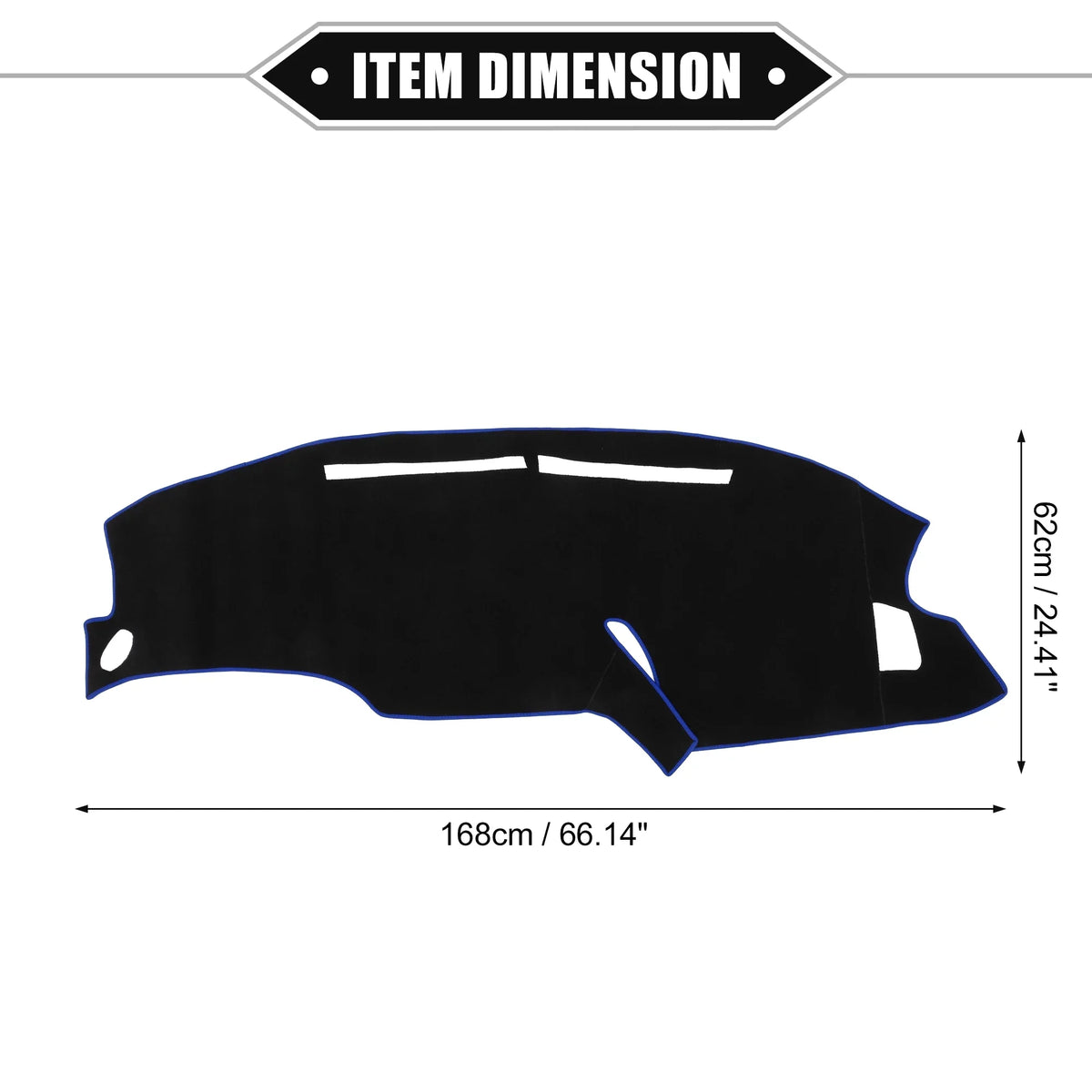 Cover Protective Black Bargains Polyester F150 for Blue Center 1999-2003 Car Mat Unique Console Dashboard