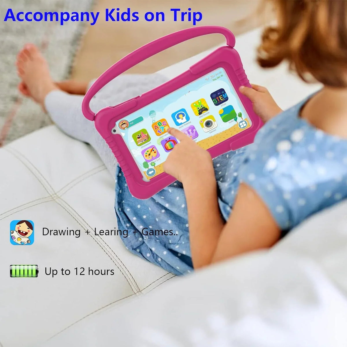 32G Tablet for Tablets with Software Kid-Proof Tablet Kids Parental Games Dual 11 Kids Android Educational Camera YouTube inch Control, Tablet Kids Kids Pre-Installed WiFi Netflix Toddler 7