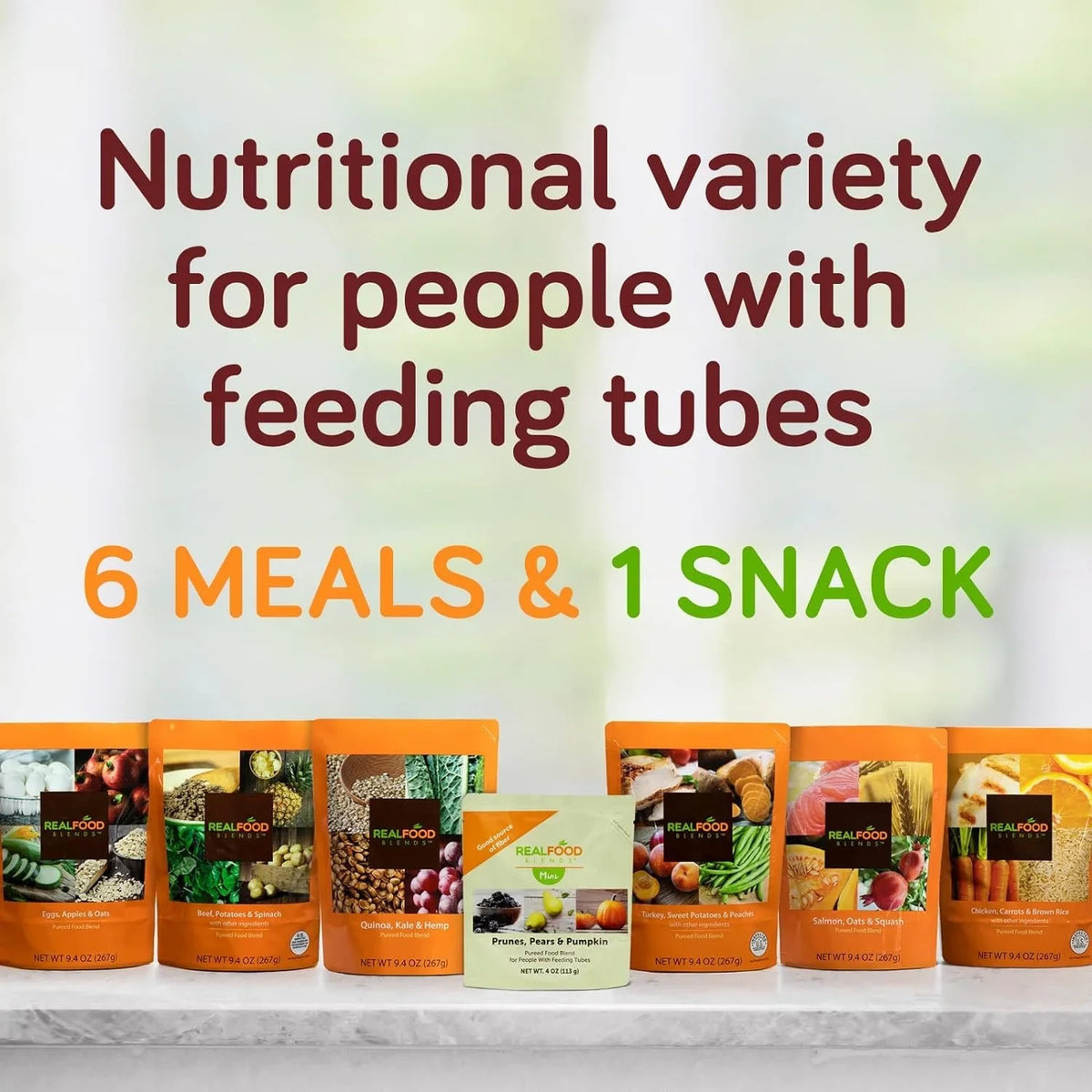 & Meals 12) of Hemp for Tube Fed - Blends People (Pack Real - Food Kale 9.4 Quinoa, - Pouch Oz