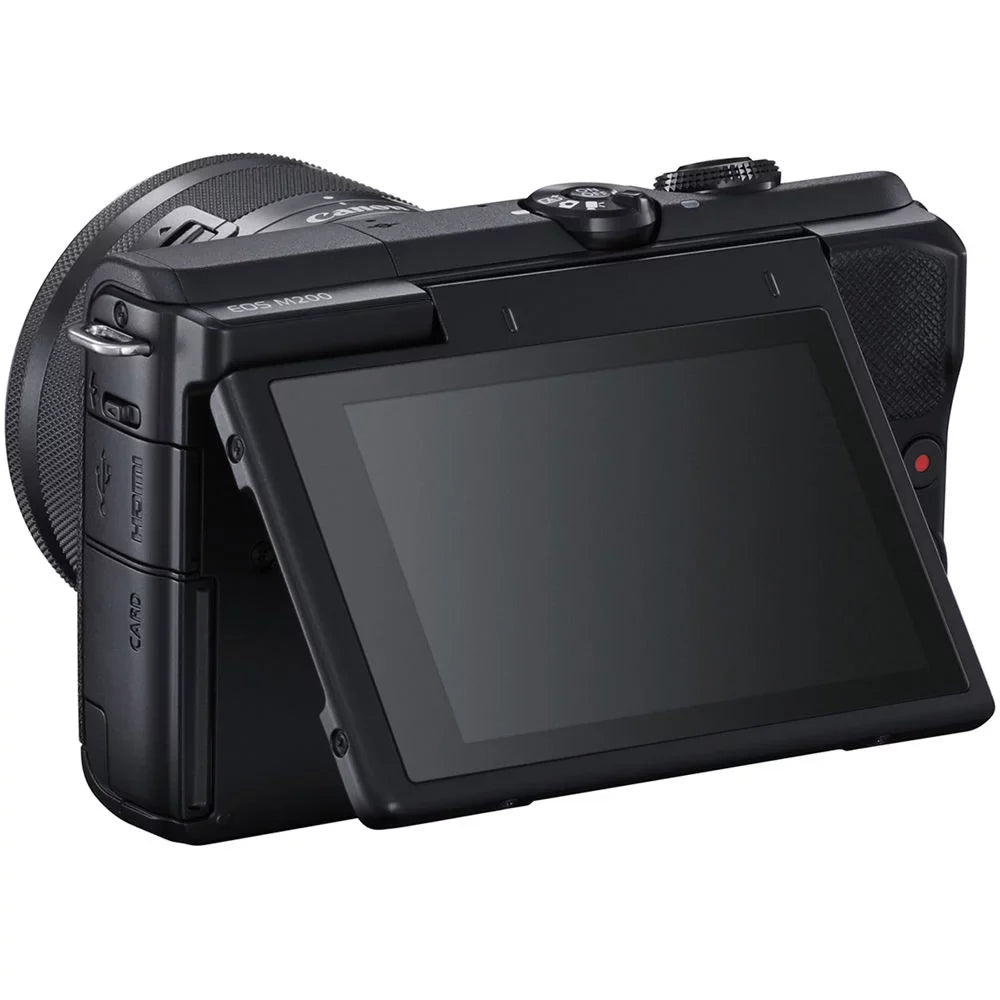 Filter Canon M200 15-45mm Lens with Mirrorless EOS Camera (Black) Bundle Digital