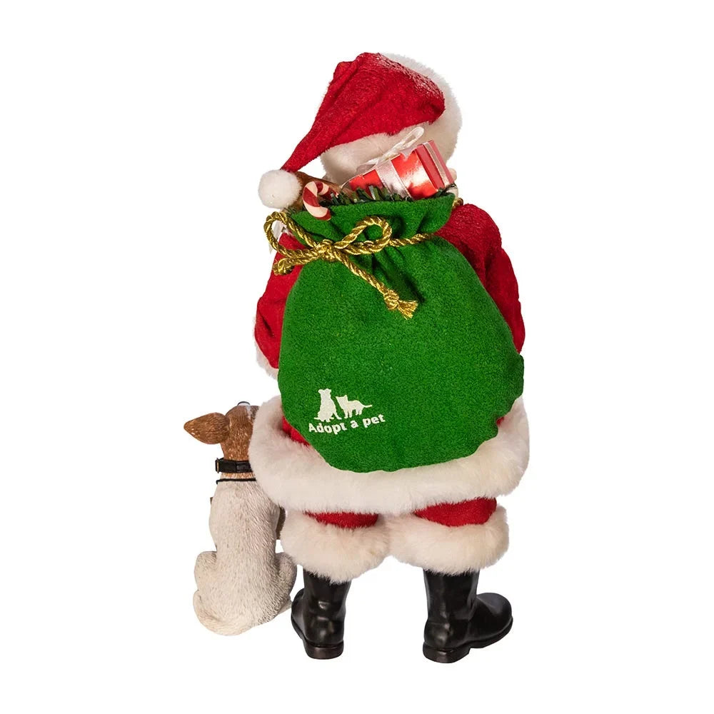 Dog, Set Kurt 2 with Fabriché™ Adler Santa 10.5-Inch Piece Adopt-a-Pet