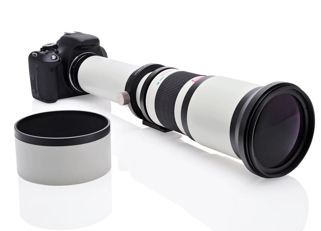 A65, A37, Lens A57, A900, A58, Cameras Opteka A99 A560, A700, Manual 650-1300mm A550, Telephoto A68, A55, A390 f/8 2x- A33, A77, A35, A580, Digital SLR II, + 1300-2600mm) UV for Alpha A99, (with