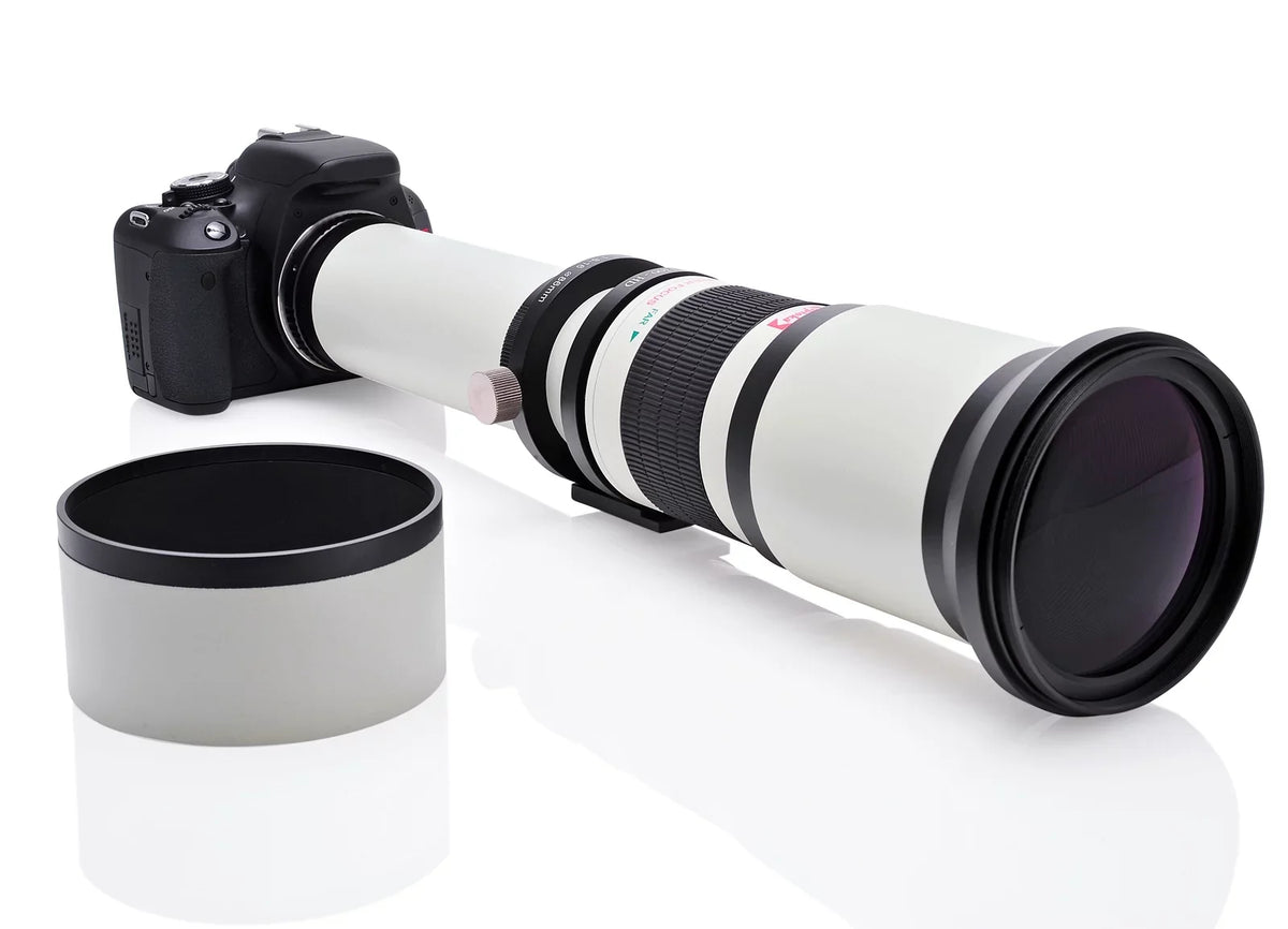 A65, A37, Lens A57, A900, A58, Cameras Opteka A99 A560, A700, Manual 650-1300mm A550, Telephoto A68, A55, A390 f/8 2x- A33, A77, A35, A580, Digital SLR II, + 1300-2600mm) UV for Alpha A99, (with