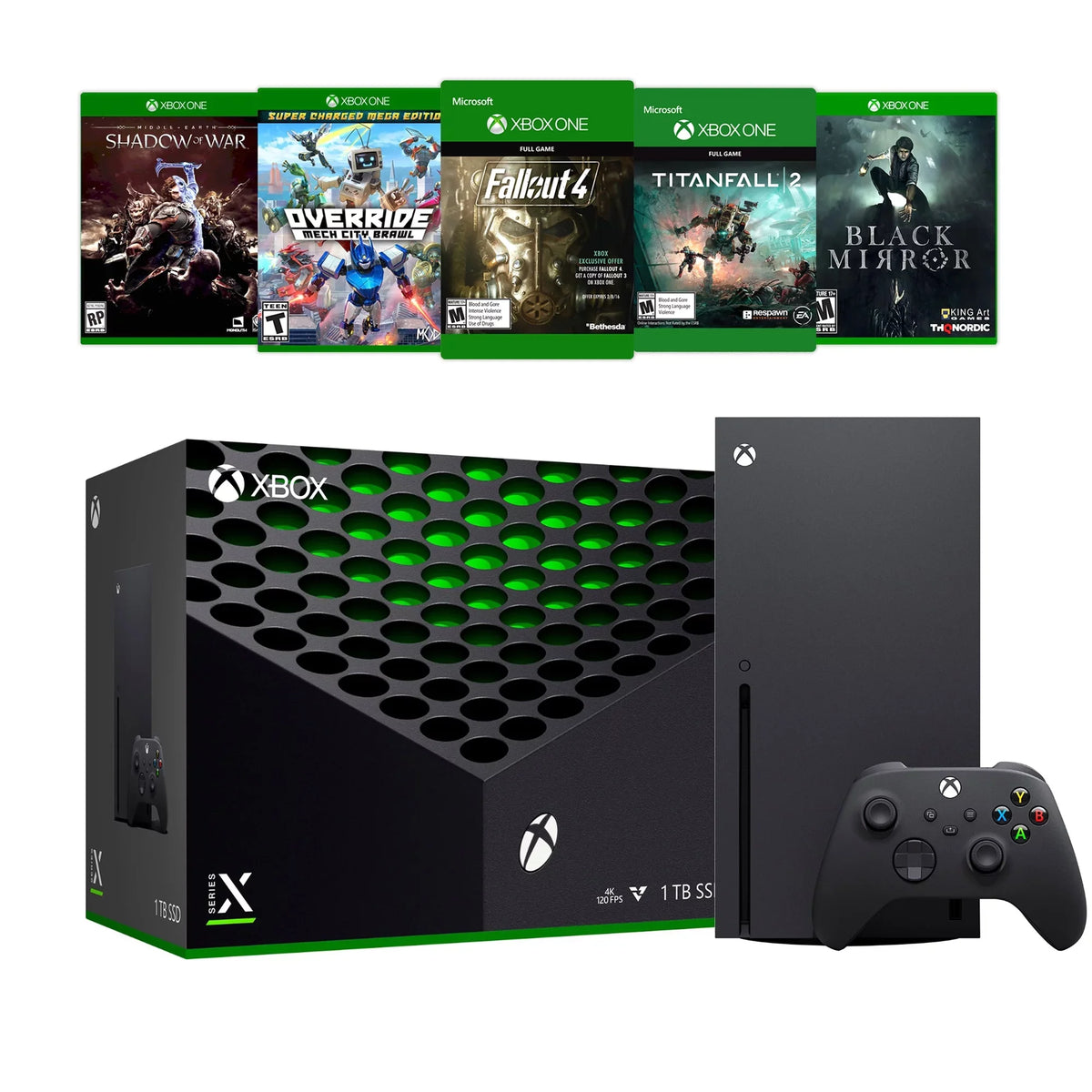Games Deluxe Controller Series Bundle Black with X Xbox Xbox and X Microsoft Flagship - Console Five SSD 1TB Wireless