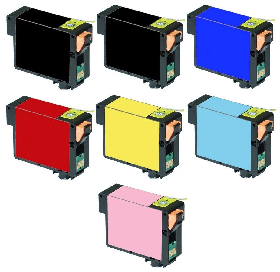 (2-PBK/1-C/M/Y/LC/LM) Combo (T1572PBK1CMYLCLM) 157) (NO. Replacement Inkjet Pack for PrinterDash Stylus Photo R3000