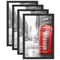 4 18 Poster, x Modern Frame Wall 12 Pack Black Frames, for Gallery Photo 12x18 Picture Poster