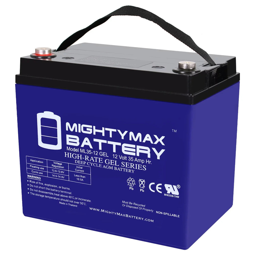 Motor Trolling Replacement GEL Battery 35AH for 12V Pontoon