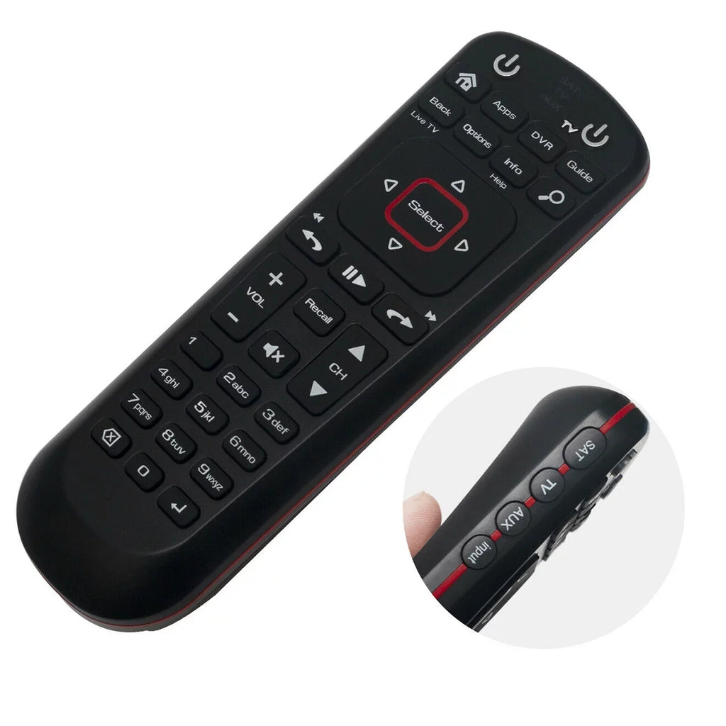 New TV Replaced for Remote Mode AUX Satellite SAT 52.0 Control w Receiver Dish