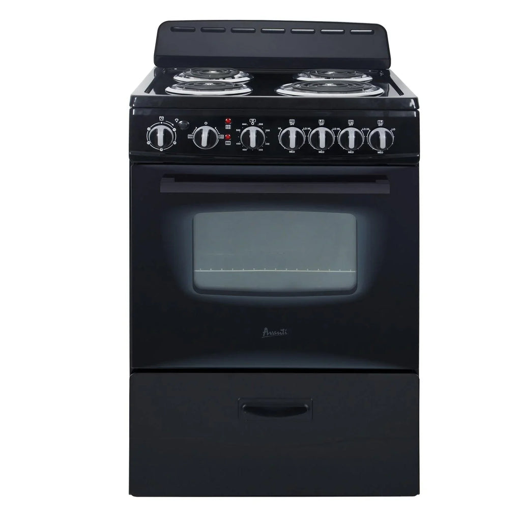 Inch - ERU240P0W Avanti Freestanding 24 Electric Range White