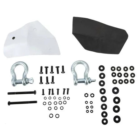 Fit Bar Coated D-Rings Powder 1500 for Steel w/ 2009 2010 Kojem Bumper Winch 2011 Chevy Plate -2 2012 2008 Silverado Front Packages 2007-2013 Push