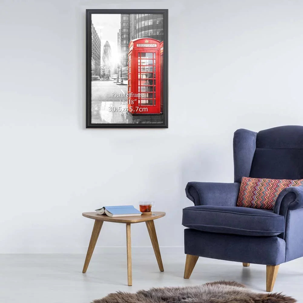 4 18 Poster, x Modern Frame Wall 12 Pack Black Frames, for Gallery Photo 12x18 Picture Poster