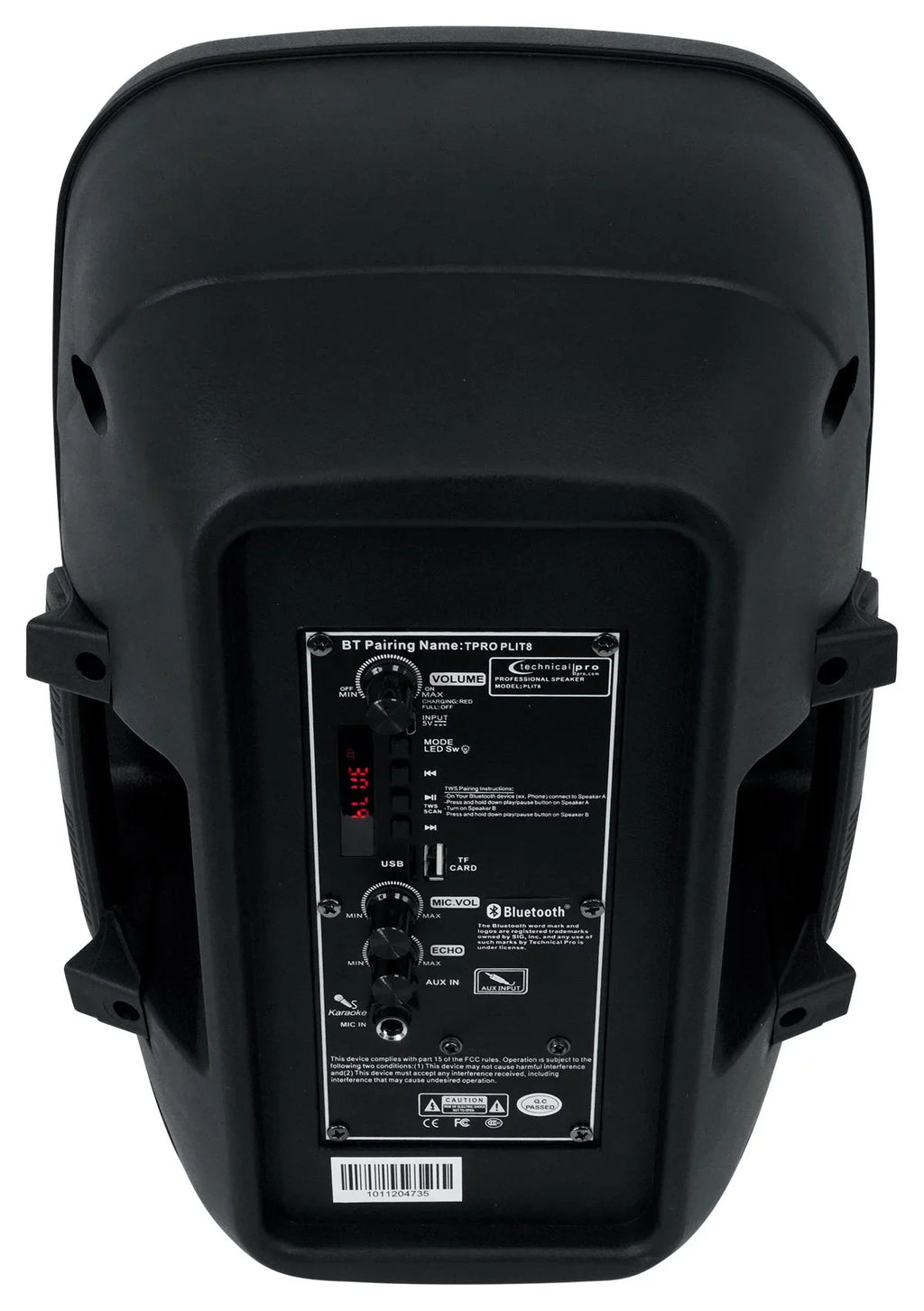 Speakers+Wireless PLIT8 Technical LED 8" Link (2) Portable Pro Bluetooth Party