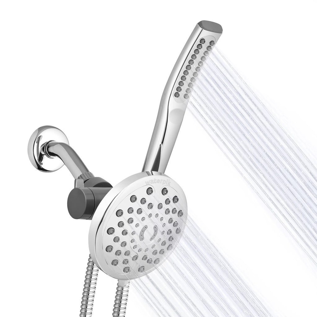 PowerWand Shower Spa PowerPulse Chrome, Combo Waterpik with Massage, XIB-633E-SBX-183ME