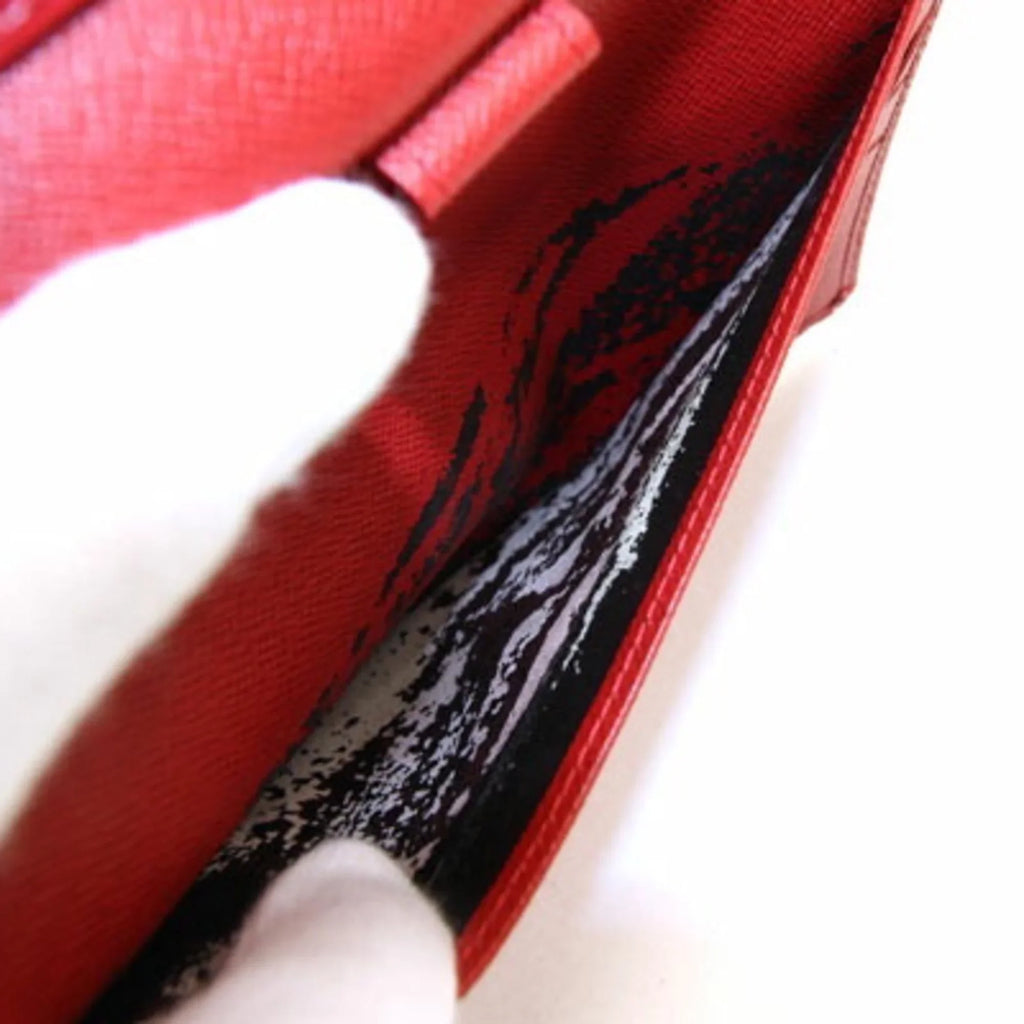 Tri-Fold Pre-Owned (Good) Tresor Ladies M63387 Castilean International Wallet Porto Epi Red