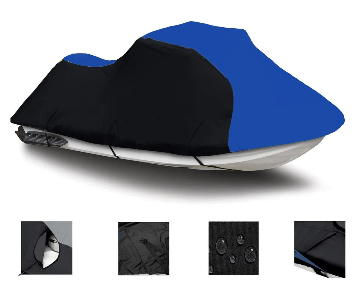 Compatible / Ski THE Jet HEAVY-DUTY, BLACK Doo TOP GTI Cover 1999 BLUE OF Sea-Doo Cover Trailerable LINE 1997 1998 for Sea 2000