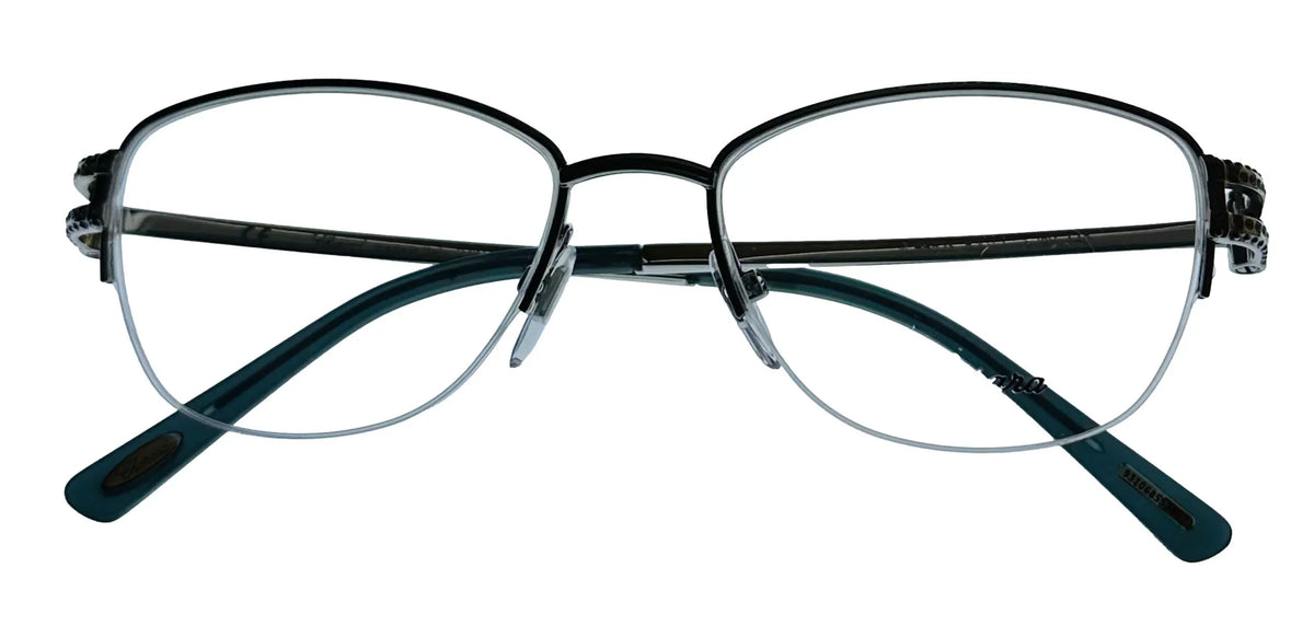 Rimless 579Y VCH052S Metal 52mm Plate Eyewear Square Silver Women's Chopard