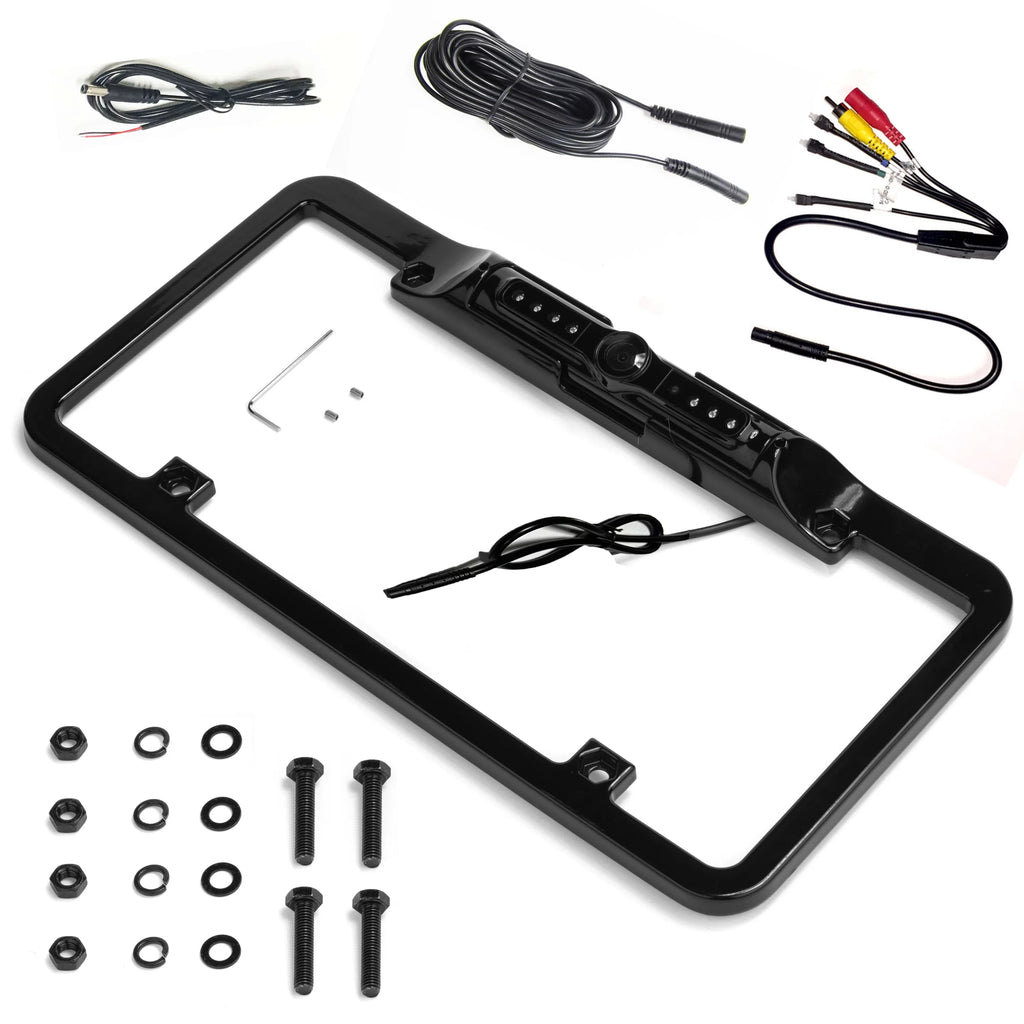 Parking License VTL300CIR Backup Full-Frame Plate Lines - and Night BOYO Vision with (Black) Camera
