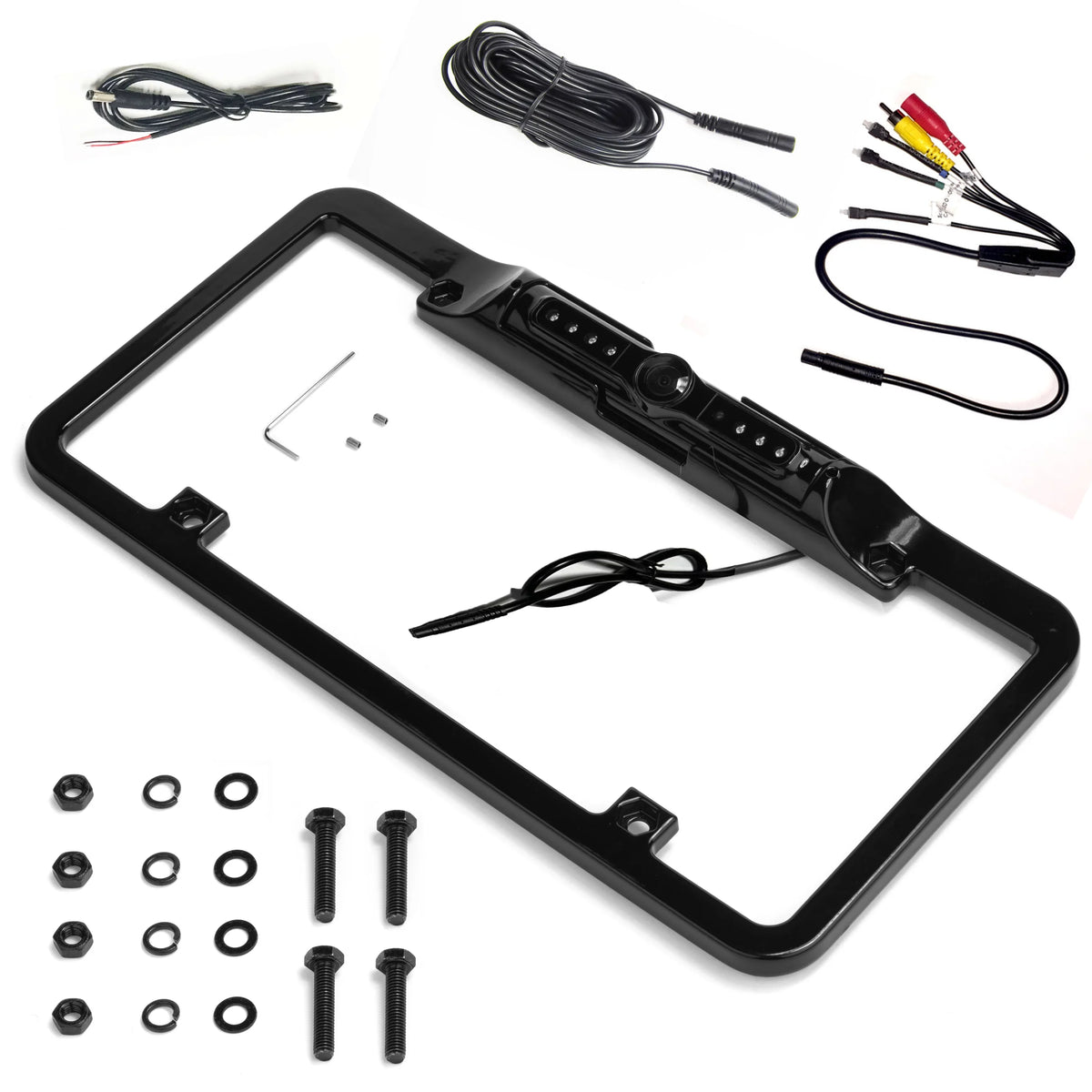 Parking License VTL300CIR Backup Full-Frame Plate Lines - and Night BOYO Vision with (Black) Camera