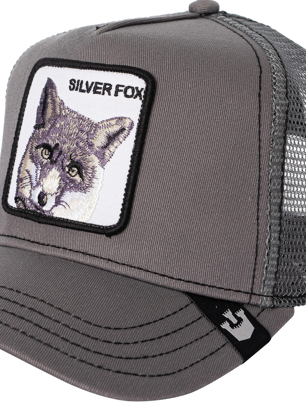 Silver The Fox Trucker Bros. Grey Goorin Cap,