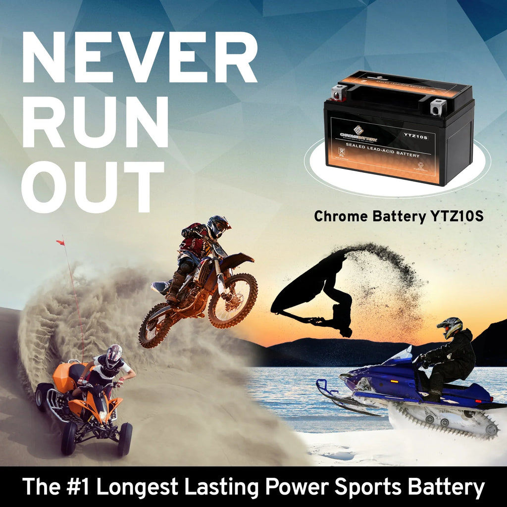 1000 12 Al8 - Suzuki 2018) for Cc Battery Chrome Z, YTZ10S-BS (YTZ10S (2017 Battery Ah, Volt,8.6 Motorcycle Years CCA) 190 Gsx-r1000,