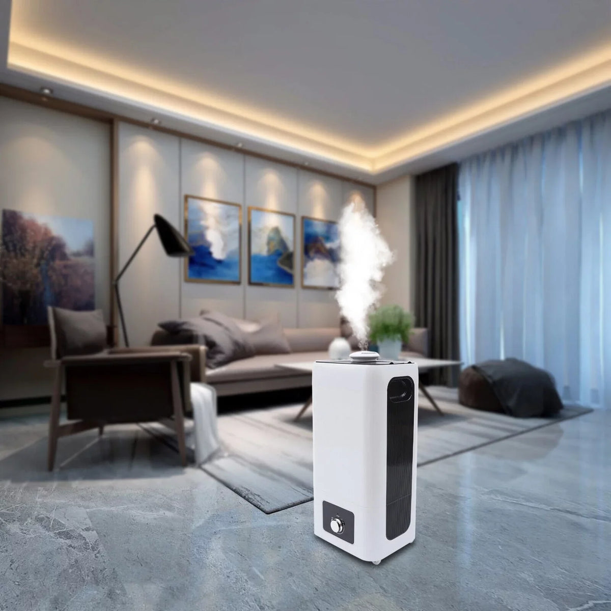 Gal Humidifier Ultrasonic Room Fichiouy 110W 6.29 for Industrial Type Large Floor Sprayer