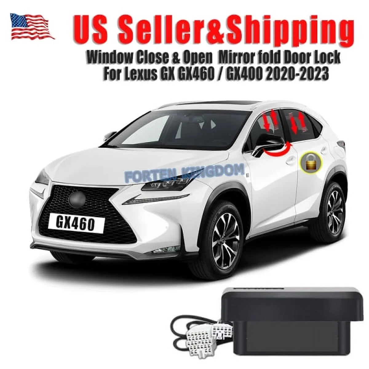 Speed Closer Lock Open Car for Side and Unfold 2022 Kit 2021 Window Lexus Auto Folder Device GX460 2020 OBD Mirror