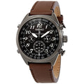 Prospex Black Radio SSG015 Leather Watch Solar Ion Sync Seiko Men's