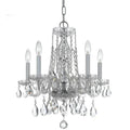 design Mini 18 By Type-Polished Bailey Wide Five Finish Light inches High-Swarovski Chandelier in Spectra inches 20 Crystal Classic Chrome Crystal