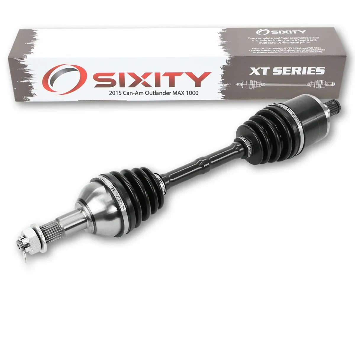 compatible Can-Am STD 2015 Rear XT MAX Outlander Sixity LTD 4X4 with Left EFI - Axle 1000