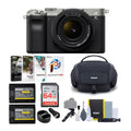 (Silver) a7C FE Bundle with Alpha 28-60mm Camera Essentials Lens Mirrorless