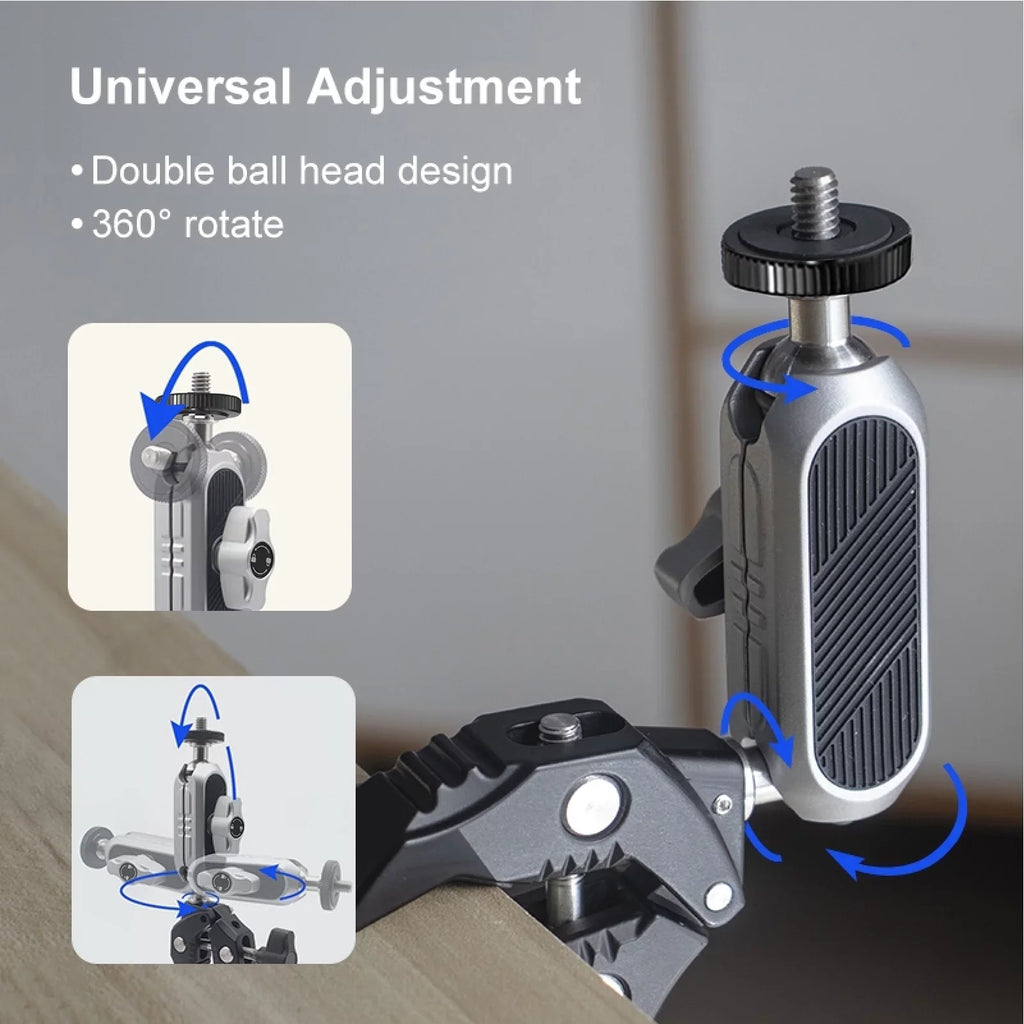 Compatible Camera Mount AKASO DJI Clamp Handlebar ammoon Adapter Mounts Mount