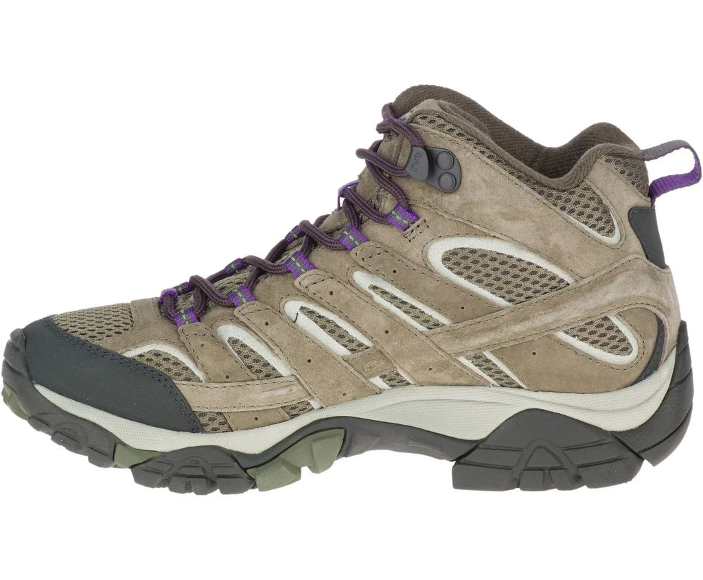 Wide Ventilator Moab Women's Merrell Hiking 9 Mid Shoes, Olive, 2 dimension
