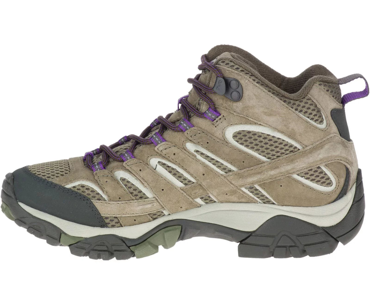 Wide Ventilator Moab Women's Merrell Hiking 9 Mid Shoes, Olive, 2 dimension