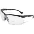 Readers 1each (s3763) - Uvex - Black Magnifier Clear, Genesis 2.5