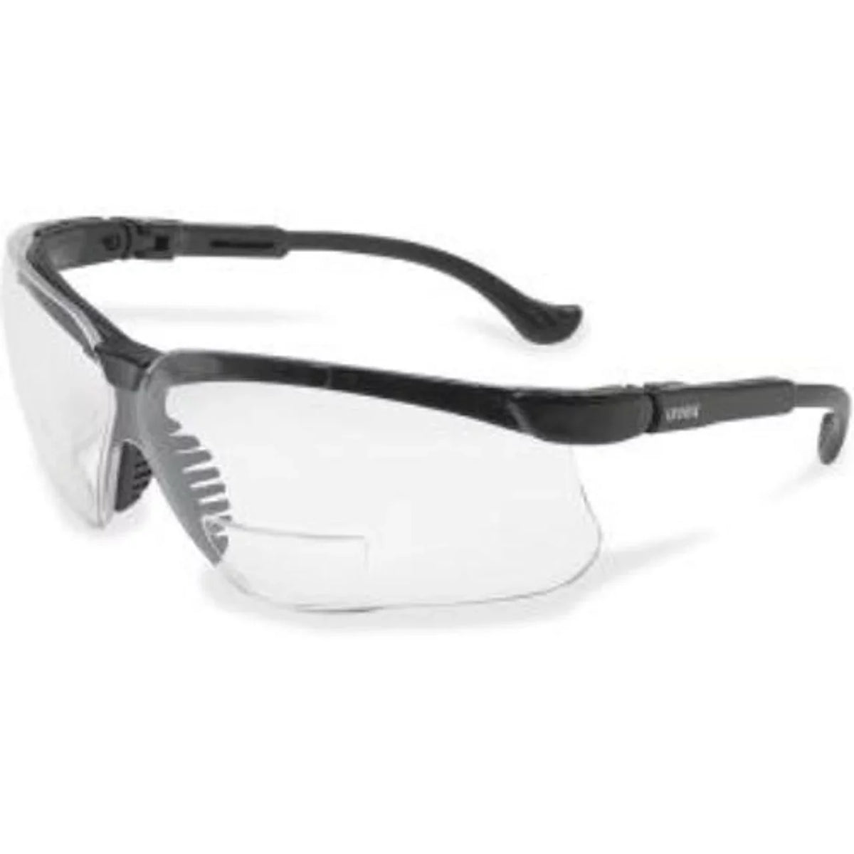 Readers 1each (s3763) - Uvex - Black Magnifier Clear, Genesis 2.5