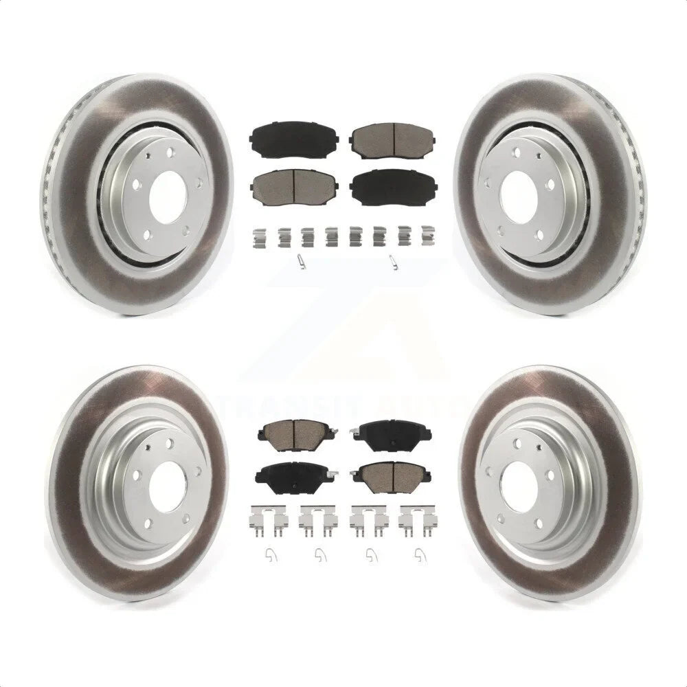 And - 2016-2022 Transit Rotors Rear Auto For Brake CX-9 Ceramic Disc Front Kit Pads Coated KGC-100728 Mazda