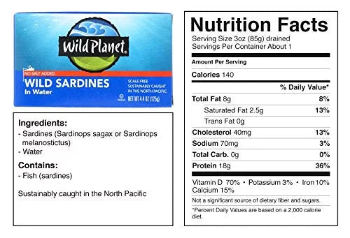 '- liquid In Case Wild Oz. 12 4.375 Of Sardines - Planet