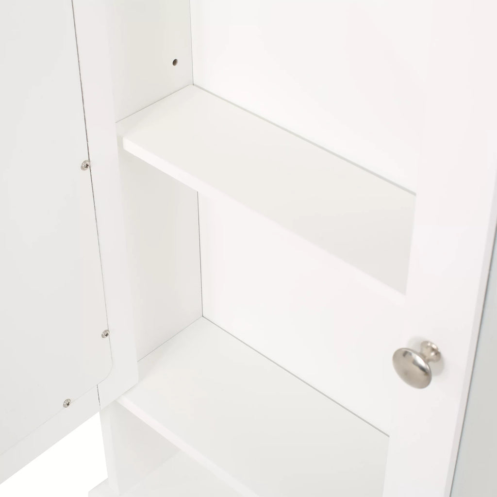 House Mirrors, Modern Blaze Medicine Matte White Door with Cabinet 2 Noble